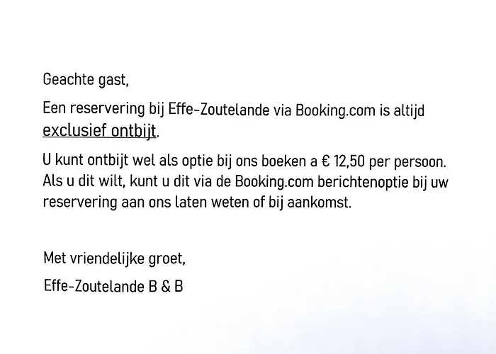 Effe-Zoutelande B&B